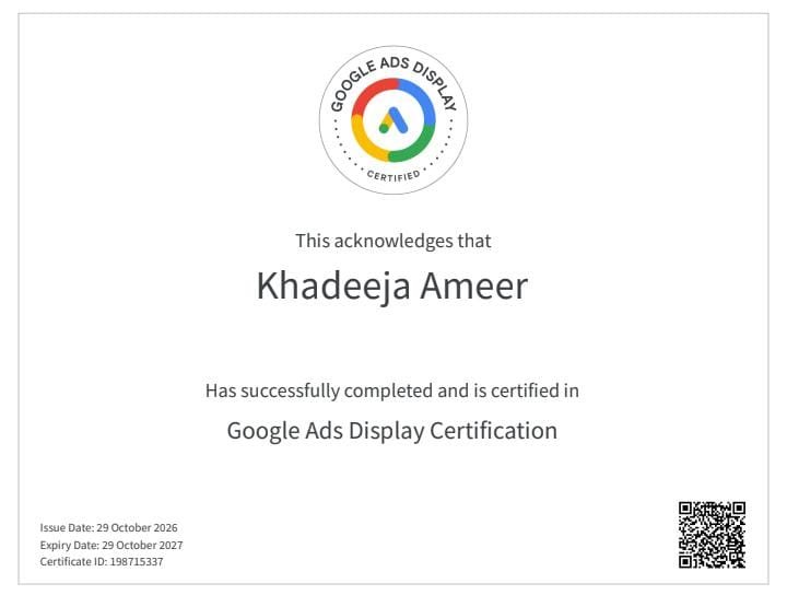 certificate best digital marketing expert in kollam